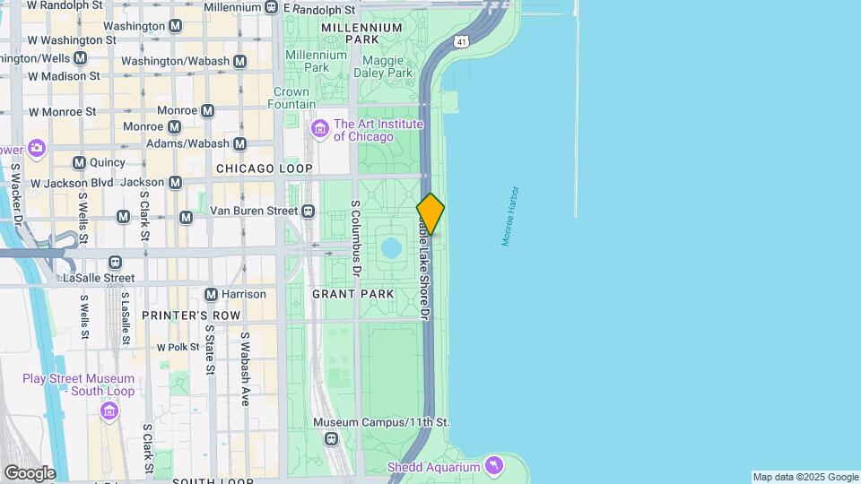 540 S Lake Shore Dr Map and Location Details