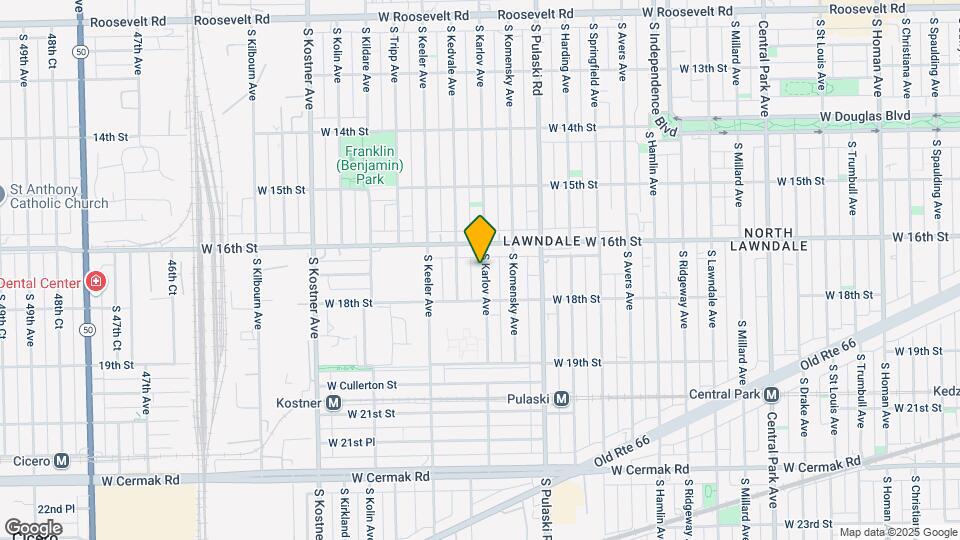 1626 S Karlov Ave, Unit 2 Map and Location Details