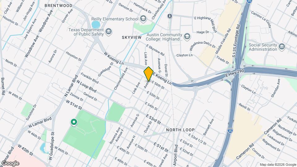 5513 Avenue F Map and Location Details