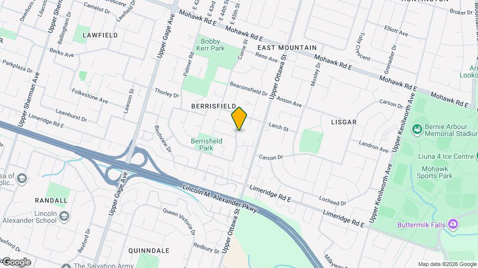 256 Birchcliffe Crescent Map and Location Details