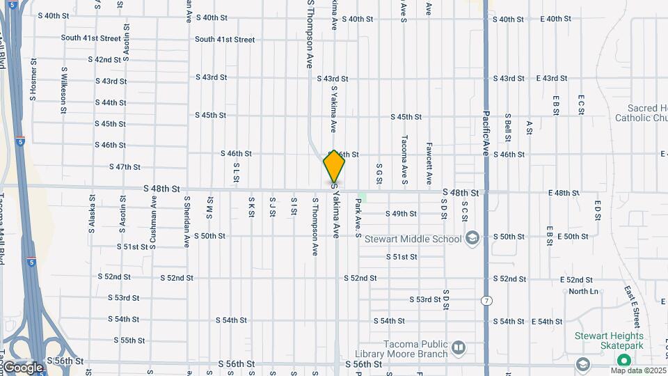 4634 S Yakima Ave Map and Location Details