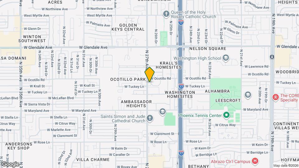 6629 N 27th Ave Map and Location Details