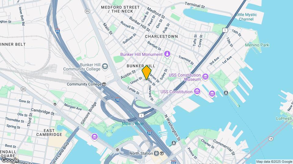 1 Devens St Map and Location Details
