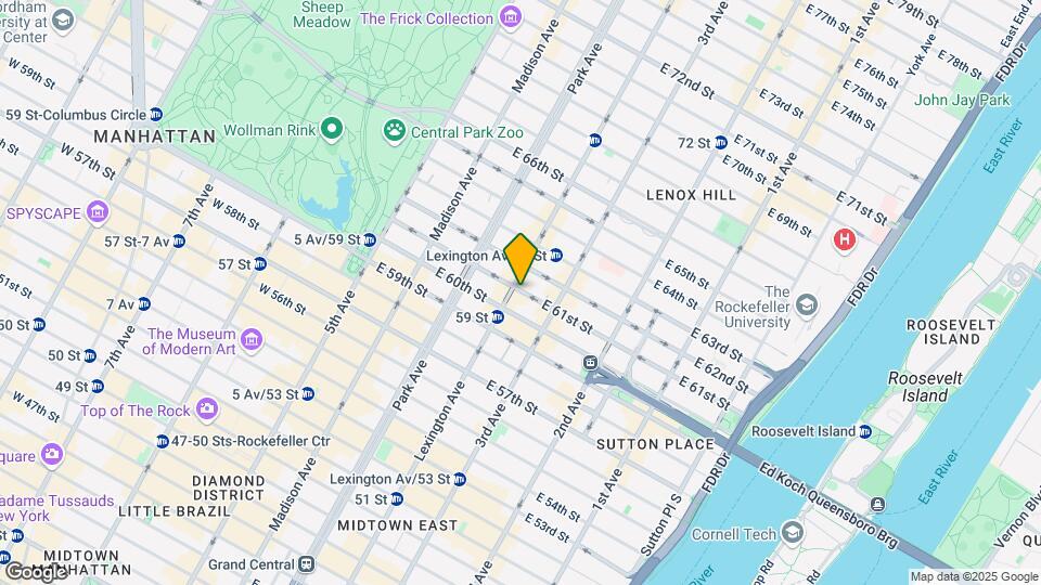 150 E 61st St Map and Location Details