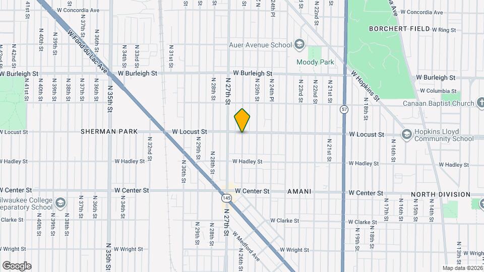 2879 N 26th St Map and Location Details