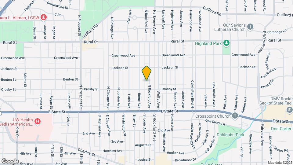 320 N Rockford Ave Map and Location Details