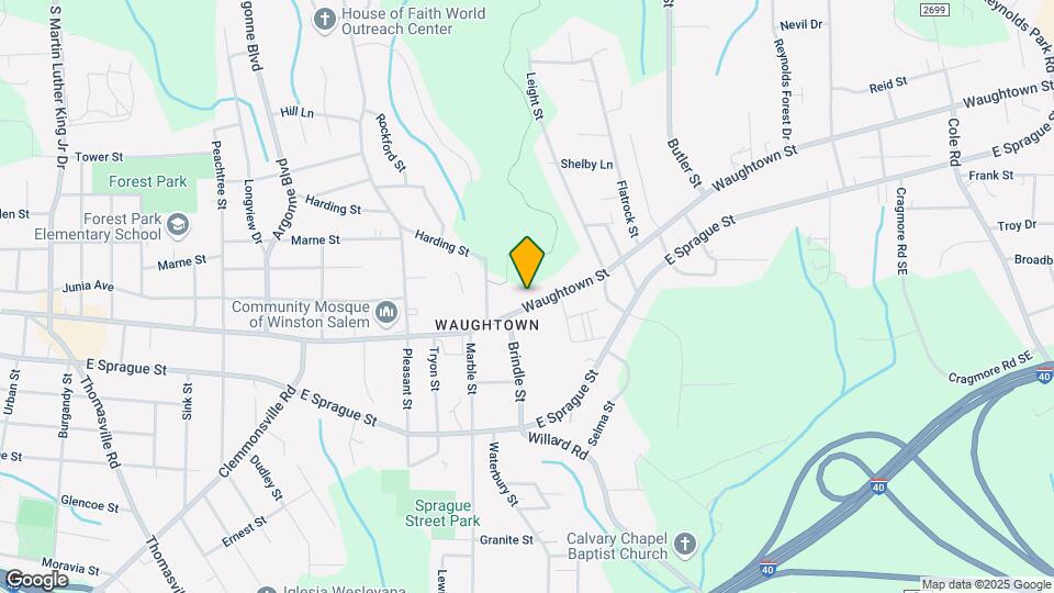 1723 Waughtown St Map and Location Details