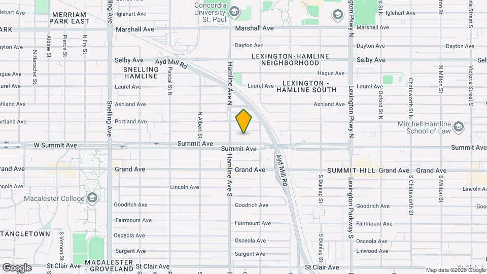 1317 Summit Ave, Unit B Map and Location Details