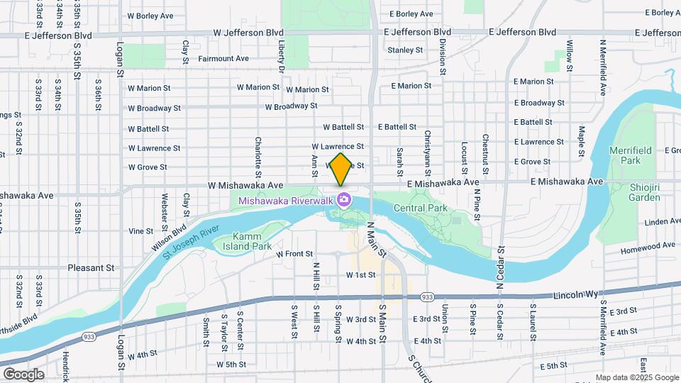 201 W Mishawaka Ave Map and Location Details
