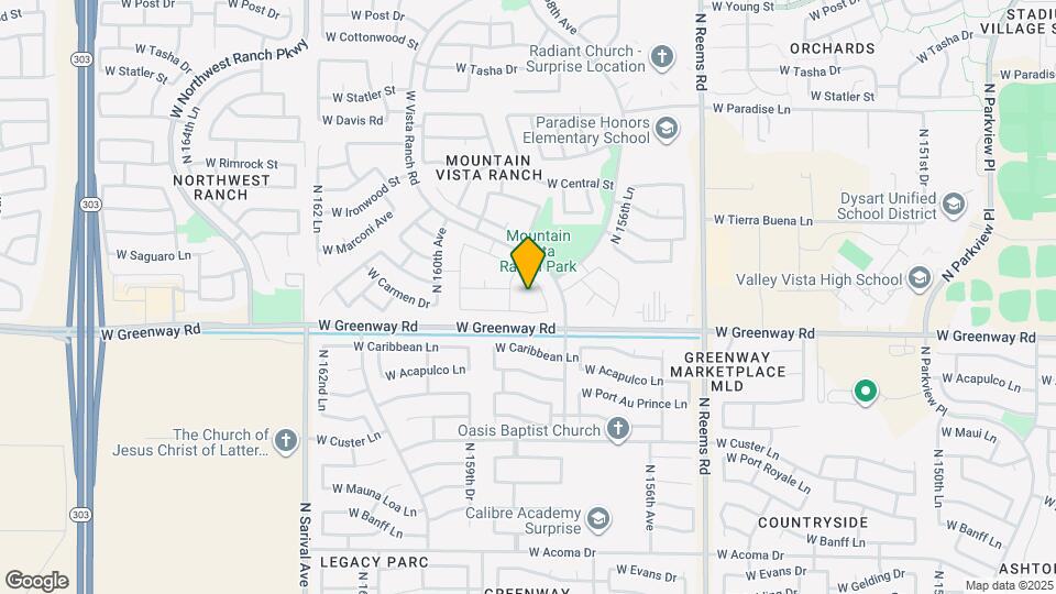 15821 W Tara Ln Mapa y Detalles de la Ubicación