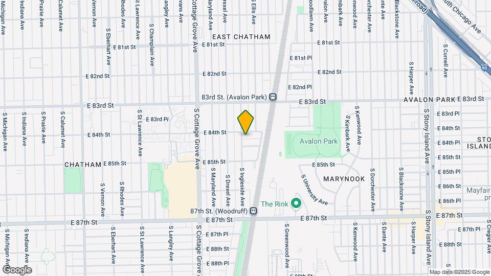 8411 S Ingleside Ave Map and Location Details