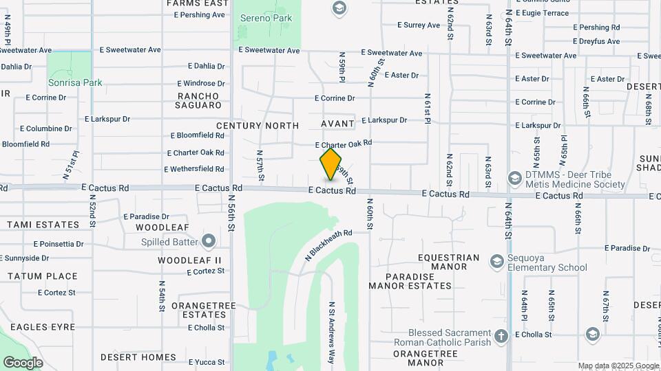 12201 N 58th Way Map and Location Details