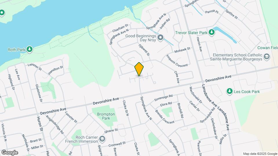 392 Springbank Ave N Map and Location Details