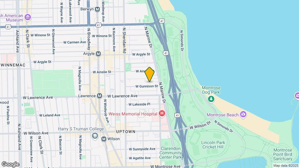 828 W Gunnison St-Unit -2 Map and Location Details