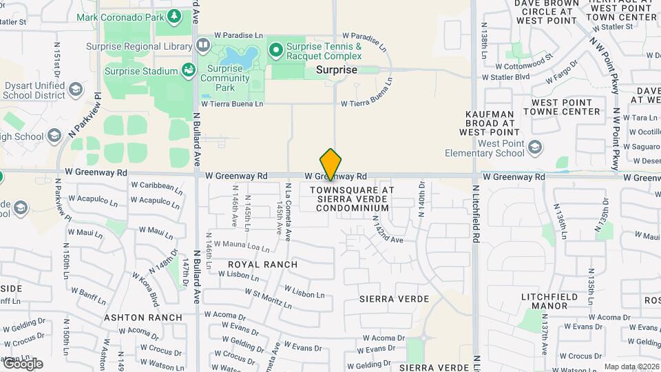 14309 W Caribbean Ln Map and Location Details