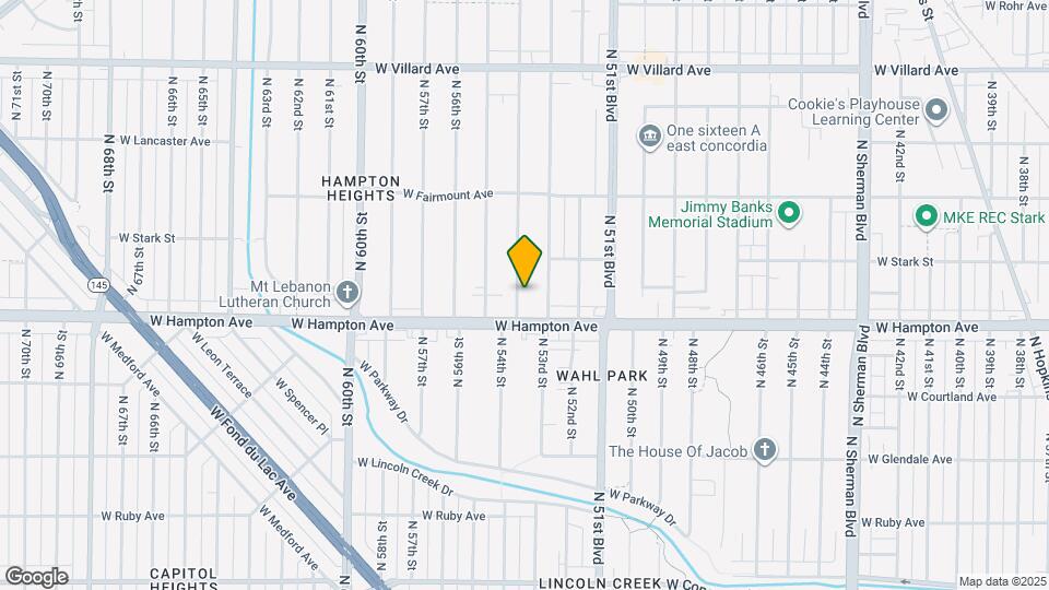 4832 N 54th St Map and Location Details