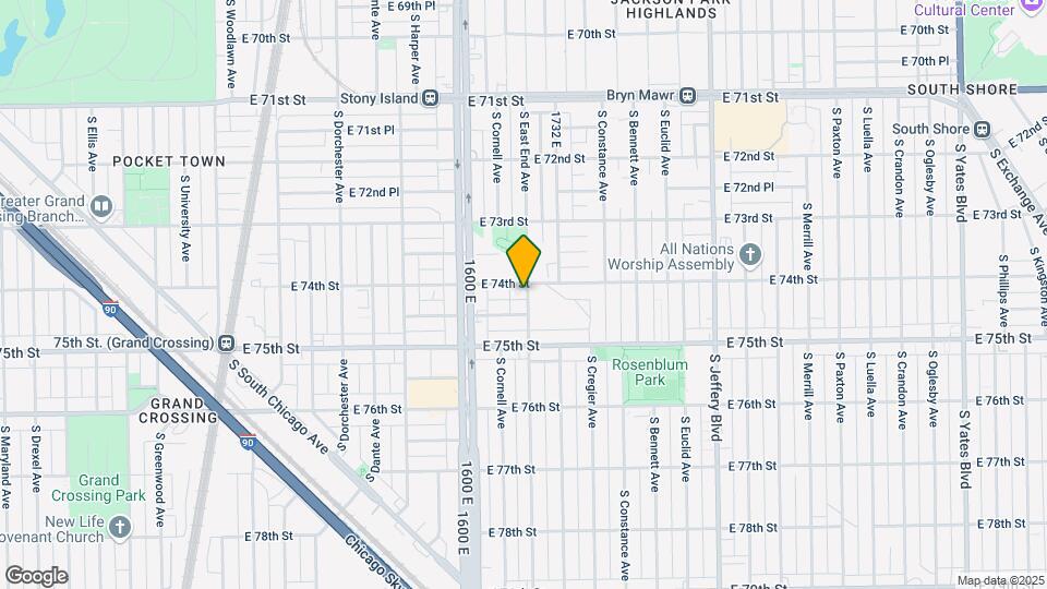 1639-53 E 74th St Map and Location Details