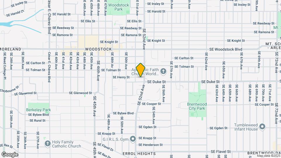 5126 SE Henry St Map and Location Details