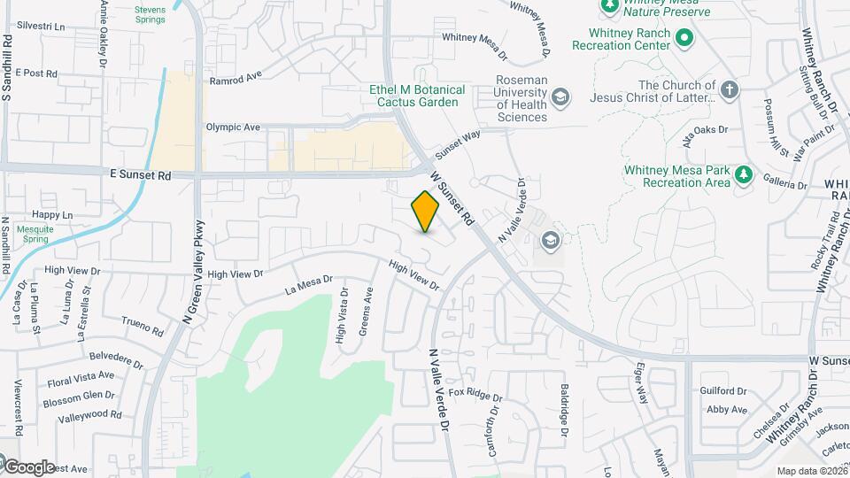 1939 Sundown Canyon Dr Map and Location Details