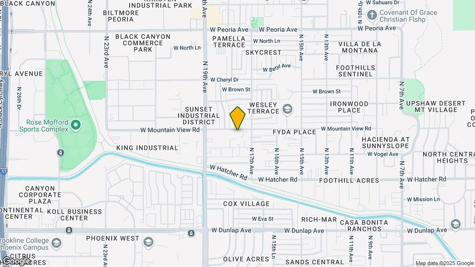 1719-1733 W Mountain View Rd Map and Location Details
