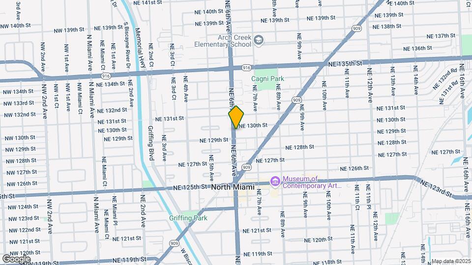 12955 NE 6th Ave Map and Location Details