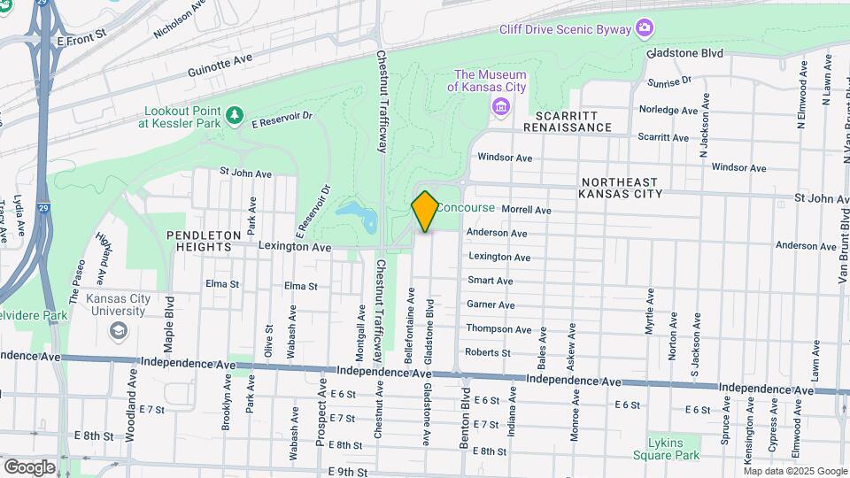 304 Gladstone Blvd Mapa y Detalles de la Ubicación