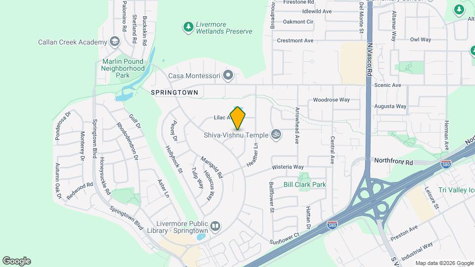 5288 Iris Way Map and Location Details