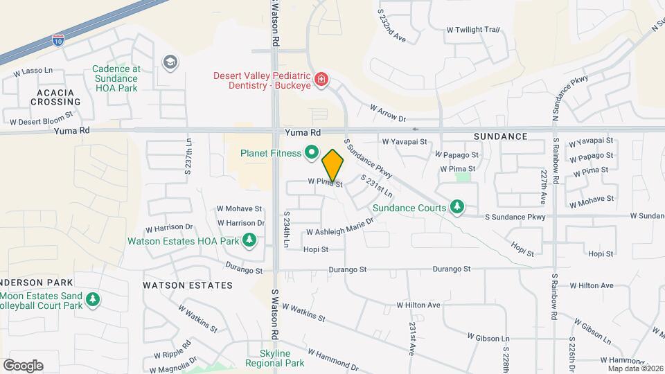 23339 W Pima St Map and Location Details