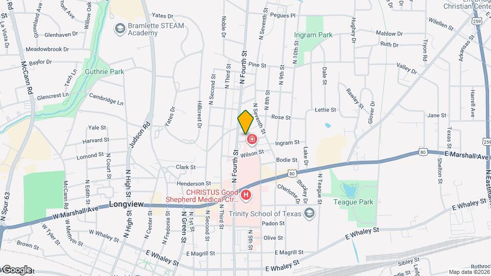 809 Jefferson St Map and Location Details