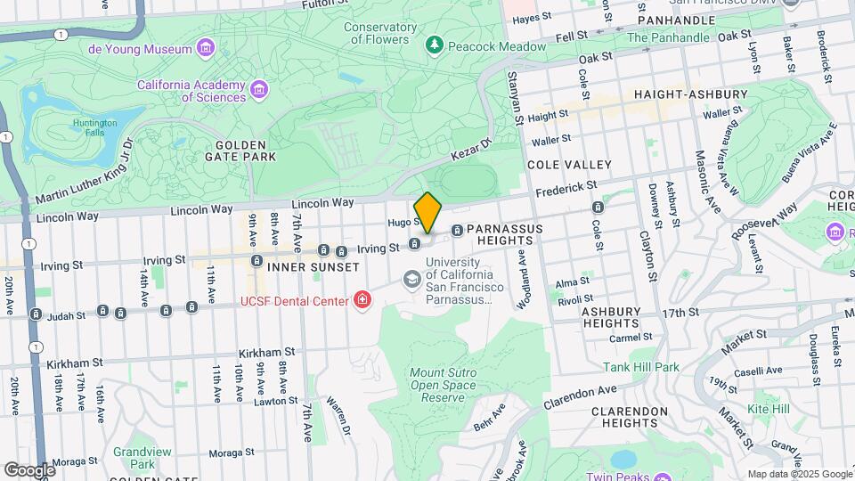 1299 Arguello Blvd Map and Location Details
