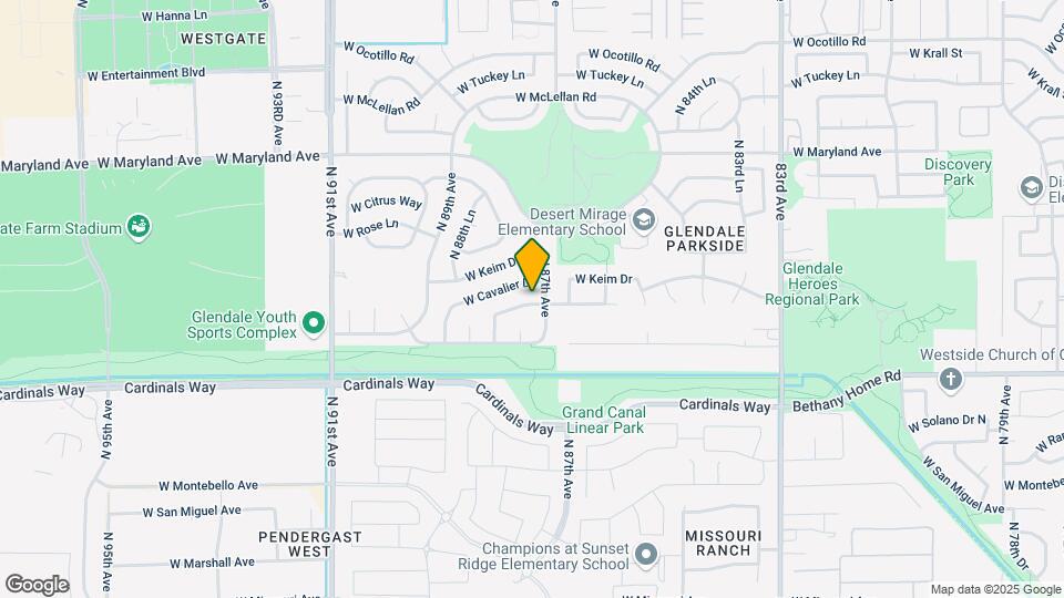 8768 W Berridge Ln Map and Location Details