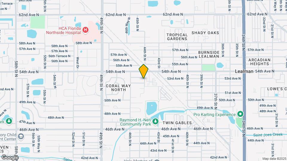 4501 52nd Ave N Map and Location Details