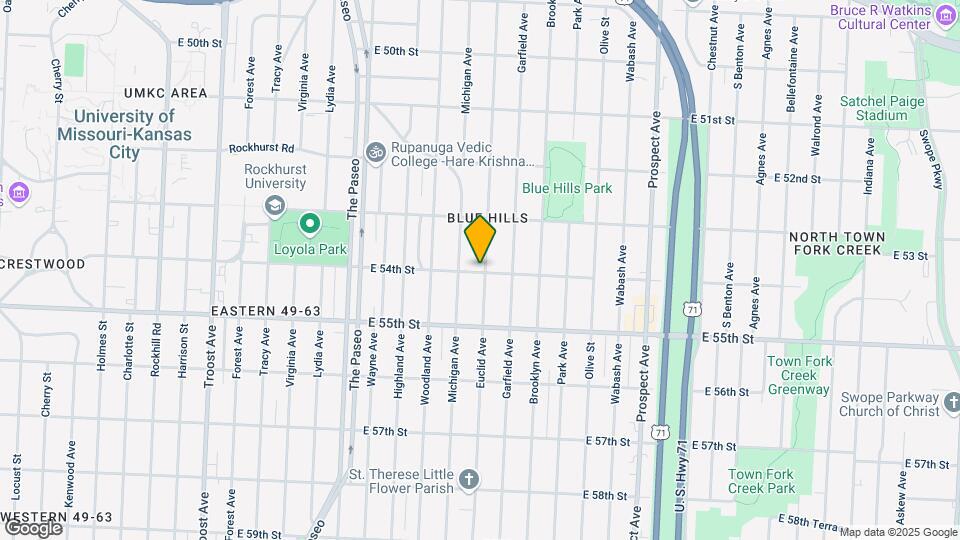 5346 Euclid Ave Map and Location Details