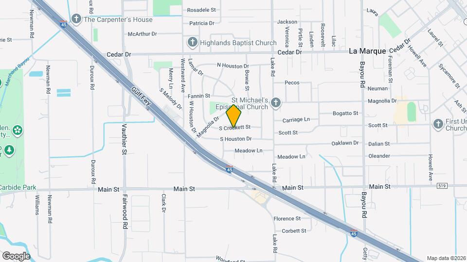 2705 S Crockett St Map and Location Details