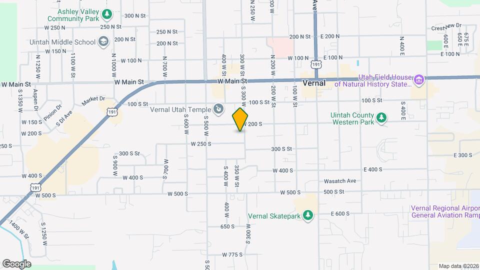 238 S 300 W Map and Location Details