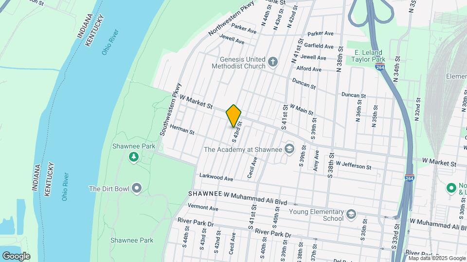 222 S 43rd St Map and Location Details