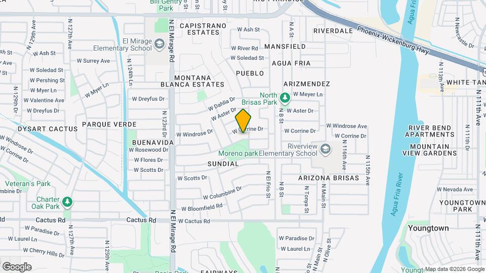 12012 W Rosewood Dr Map and Location Details