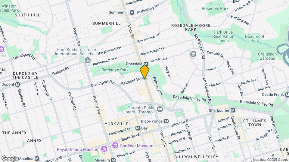 980-980 Yonge St Map and Location Details