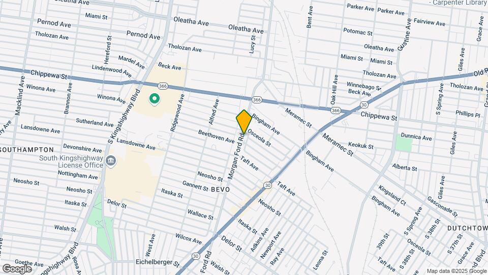 4418 Morganford Rd Mapa y Detalles de la Ubicación