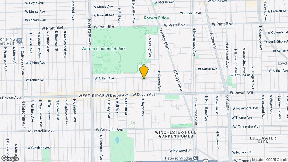 6447-6455 N Hoyne Ave Mapa y Detalles de la Ubicación