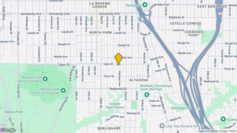 3378 Herman Ave Map and Location Details
