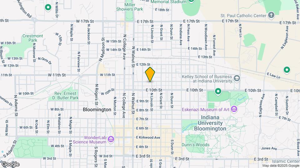 615 N Lincoln St Map and Location Details