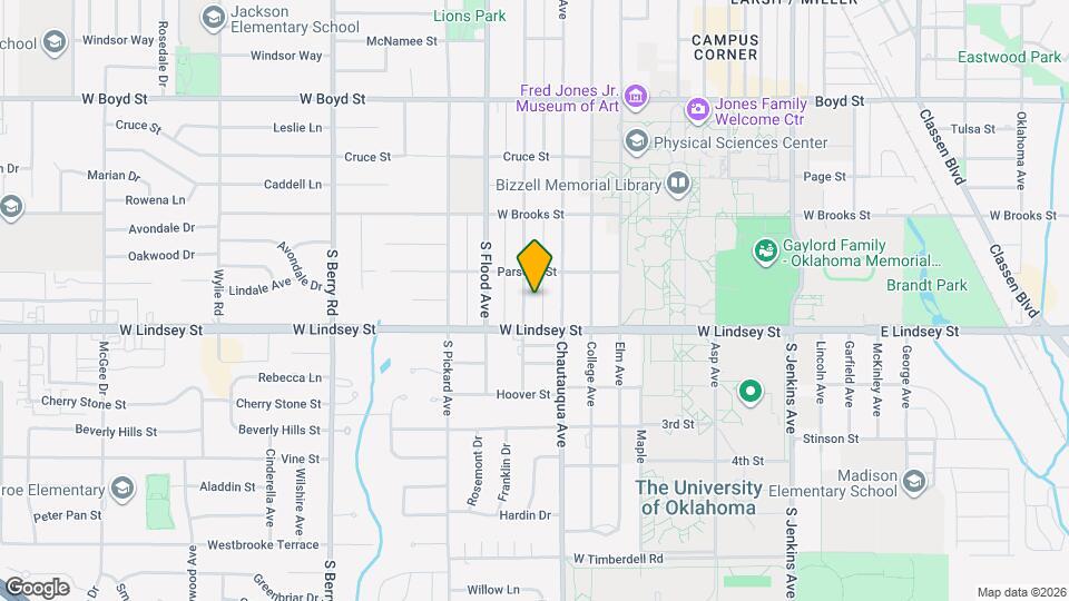921 S Lahoma Ave Map and Location Details