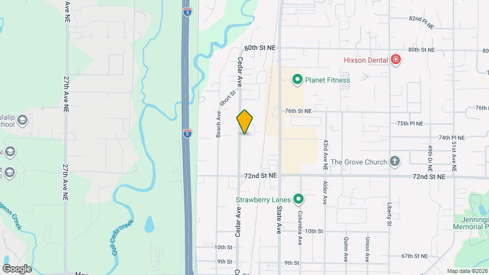 1262 Cedar Ave Map and Location Details