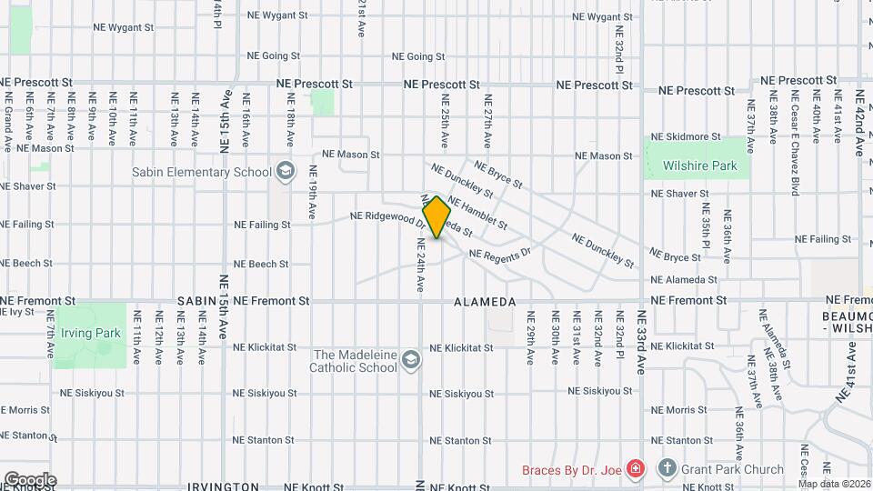 3639 NE 25th Ave Map and Location Details