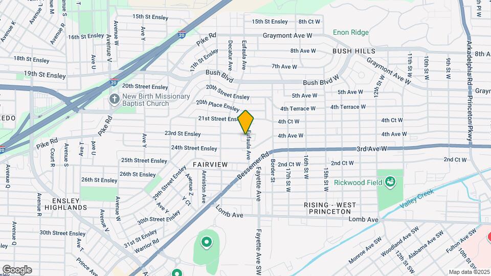 2304 Eufaula Ave Map and Location Details