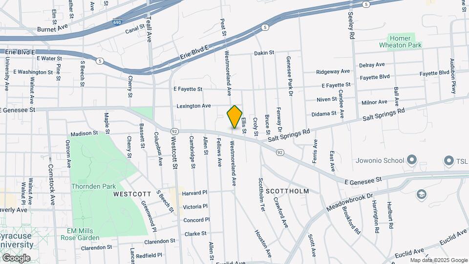 2401 E Genesee St Map and Location Details