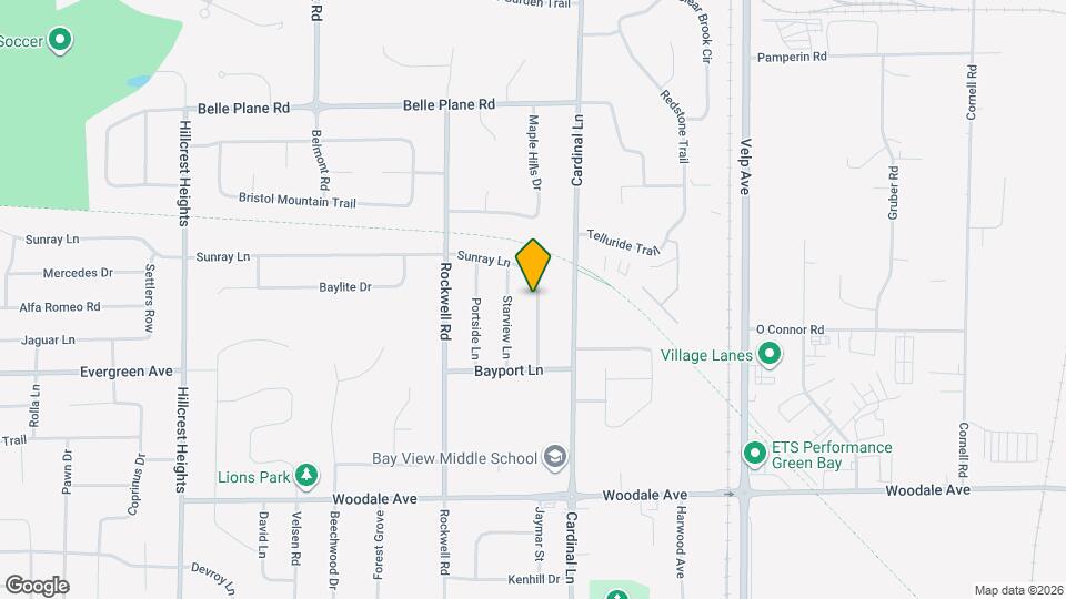 1343 Sunray Ln Mapa y Detalles de la Ubicación