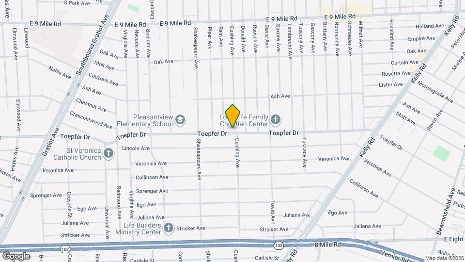 21703 Cushing Ave Mapa y Detalles de la Ubicación