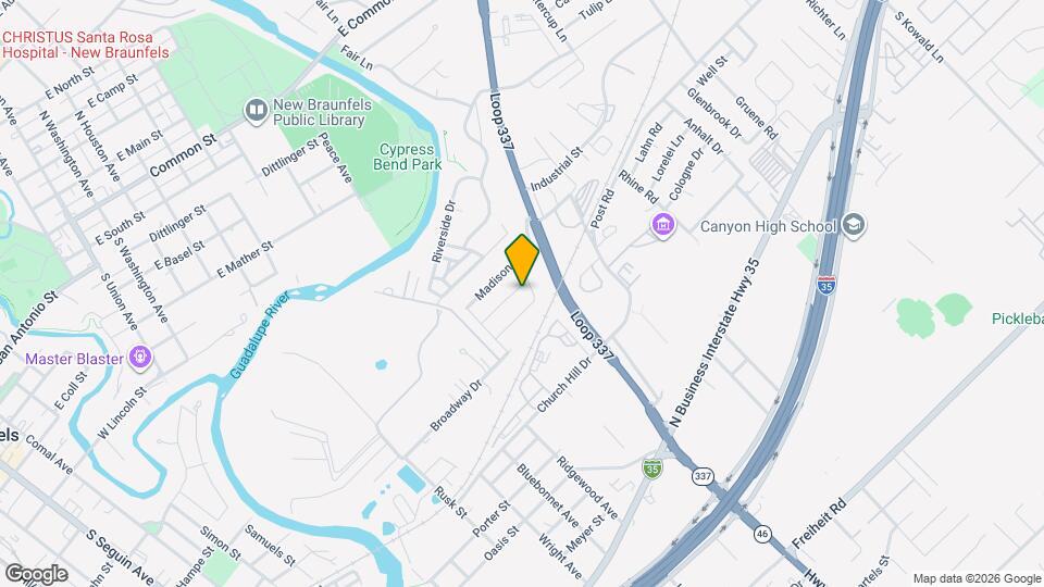 842 Wall St Map and Location Details